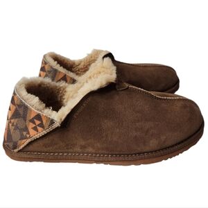 NEW Pendleton Suede & Shearling Couch Cruiser Slippers Size 10